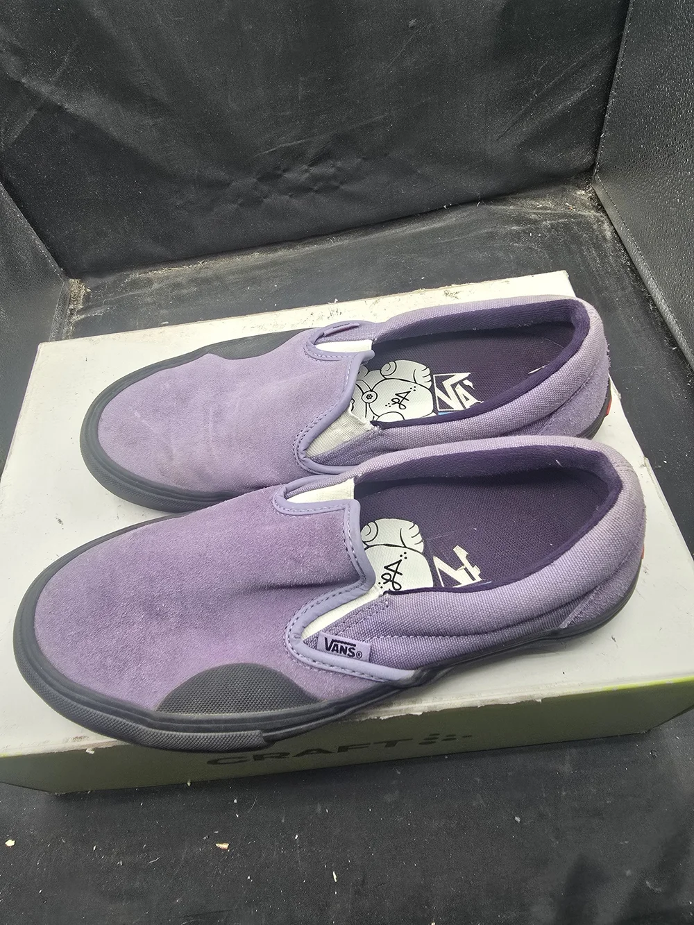 Vans Slip-On Sneakers in Lavender Purple